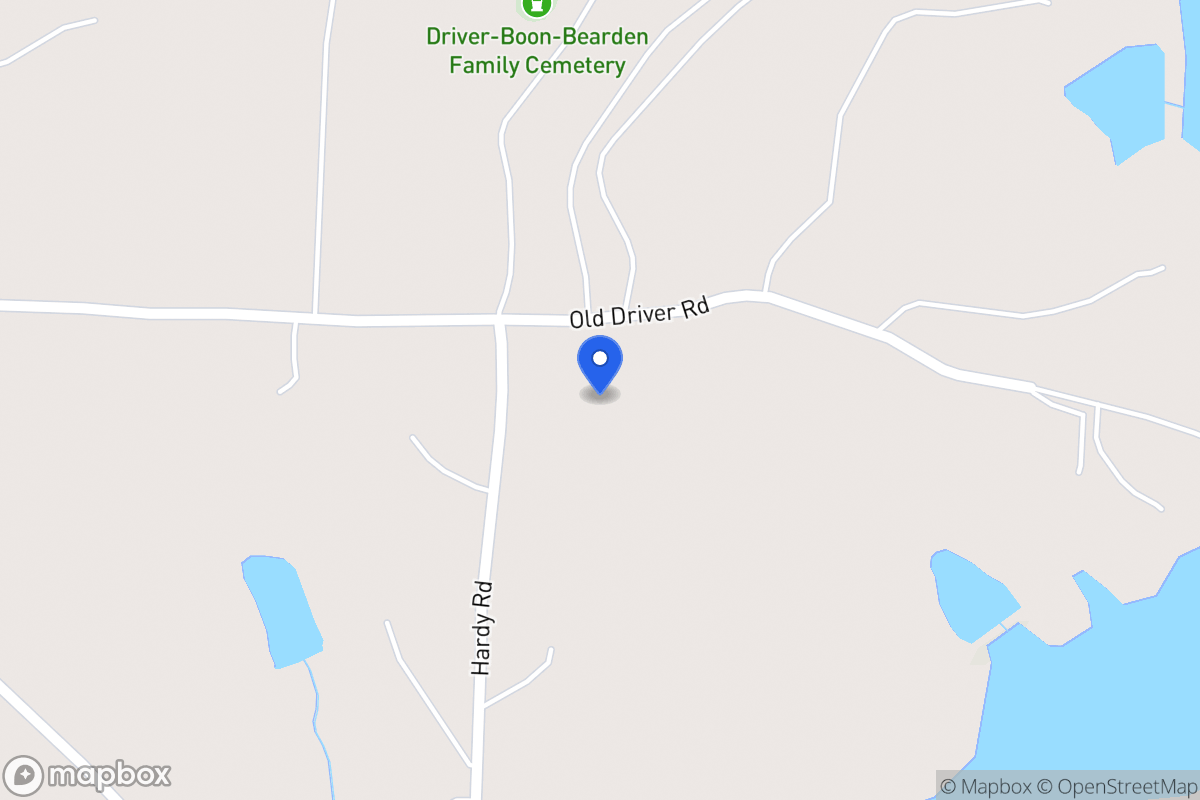 Map of 827 Old Driver Rd