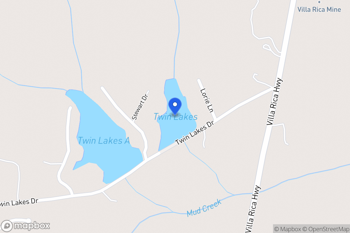 Map of Twin Lakes Dr