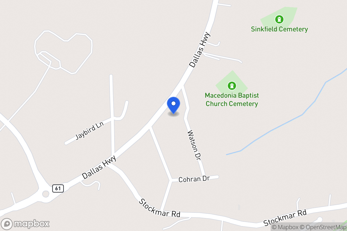 Map of 1201 Dallas Hwy