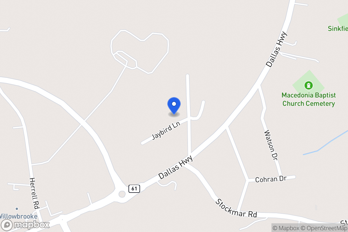 Map of Jaybird Ln