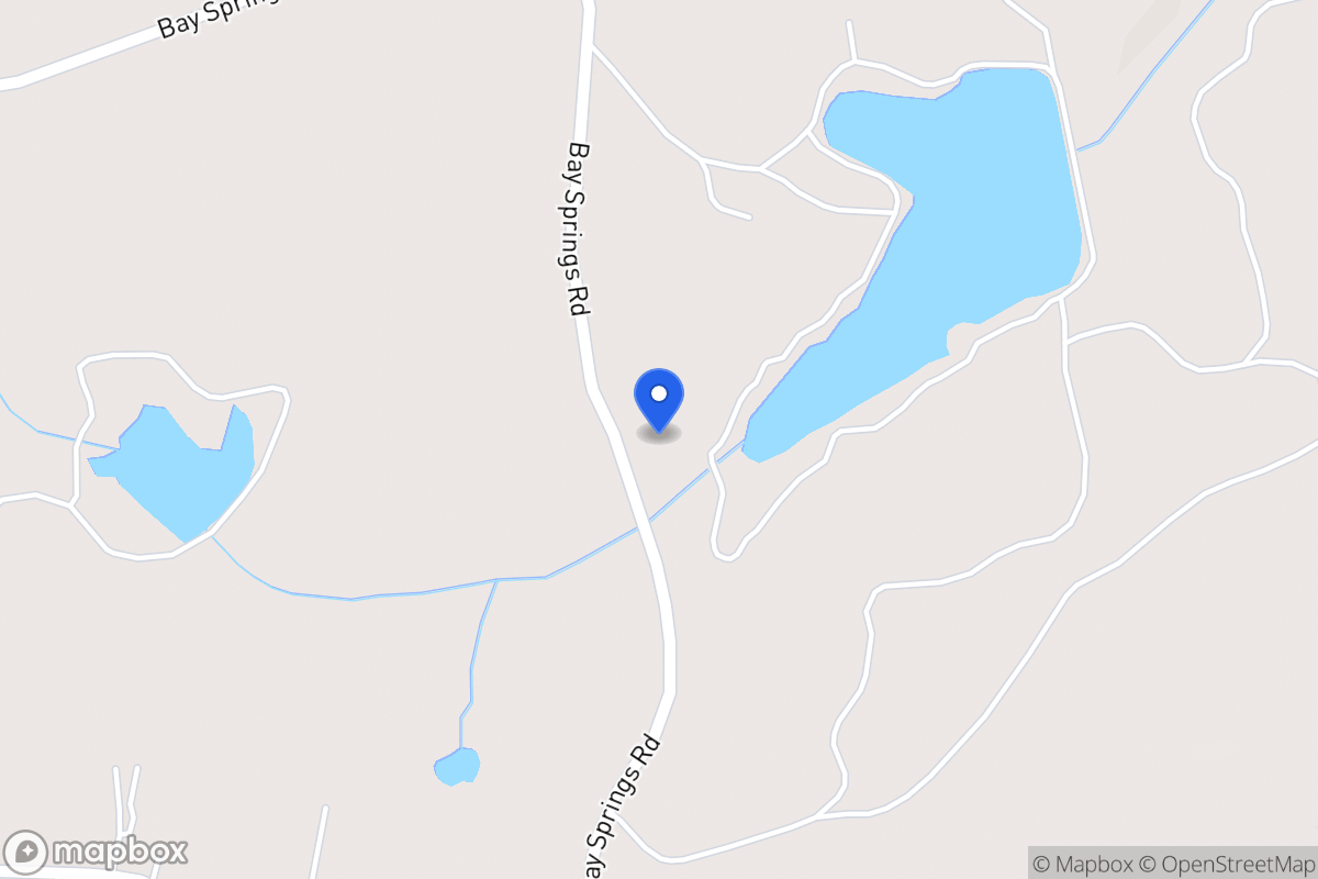 Map of 1254 Bay Springs Rd