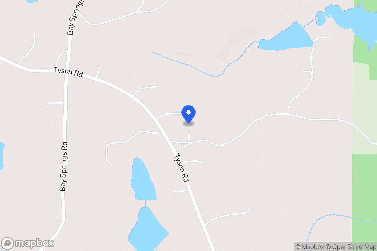 Map of 592 Tyson Rd