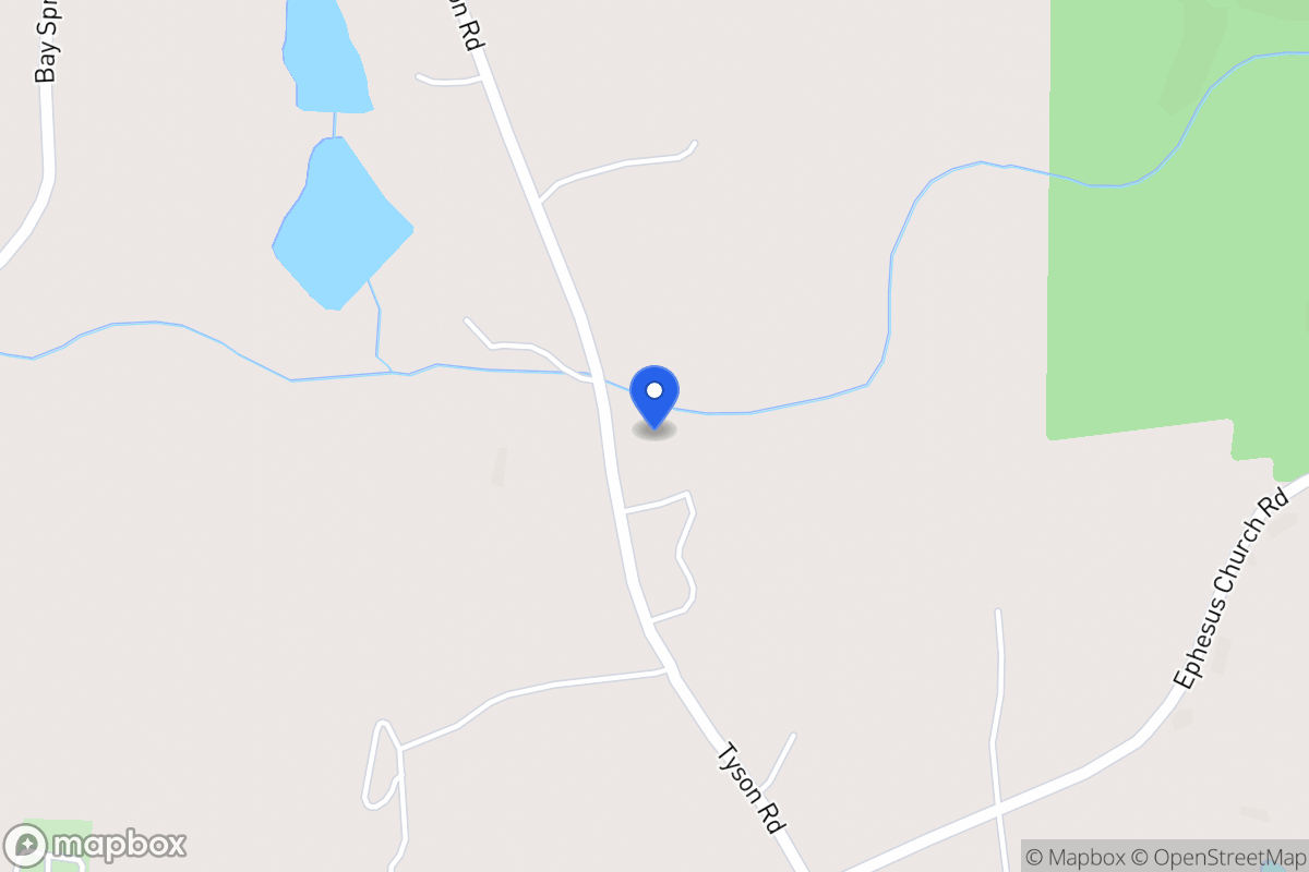 Map of 734 Tyson Rd