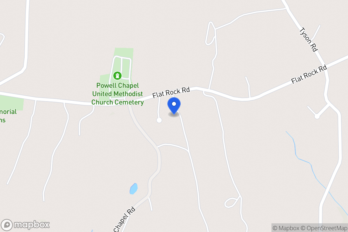 Map of 1333 Flat Rock Rd