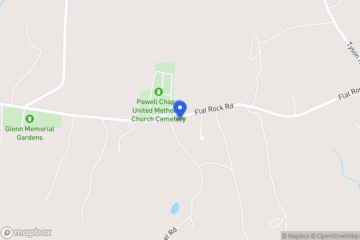 Map of 1311 Flat Rock Rd