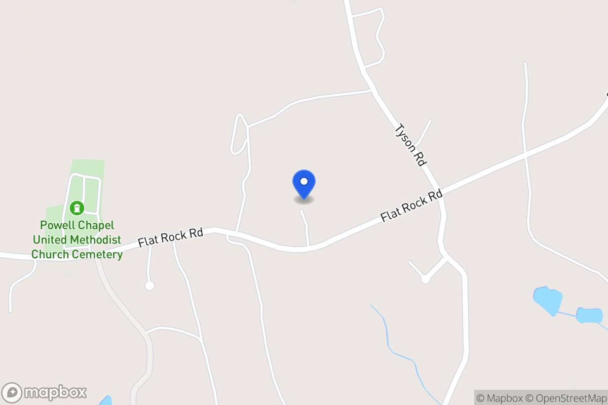 Map of 1442 Flat Rock Rd