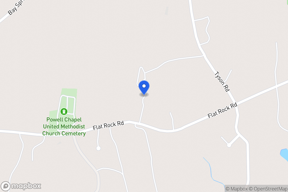Map of 1394 Flat Rock Rd