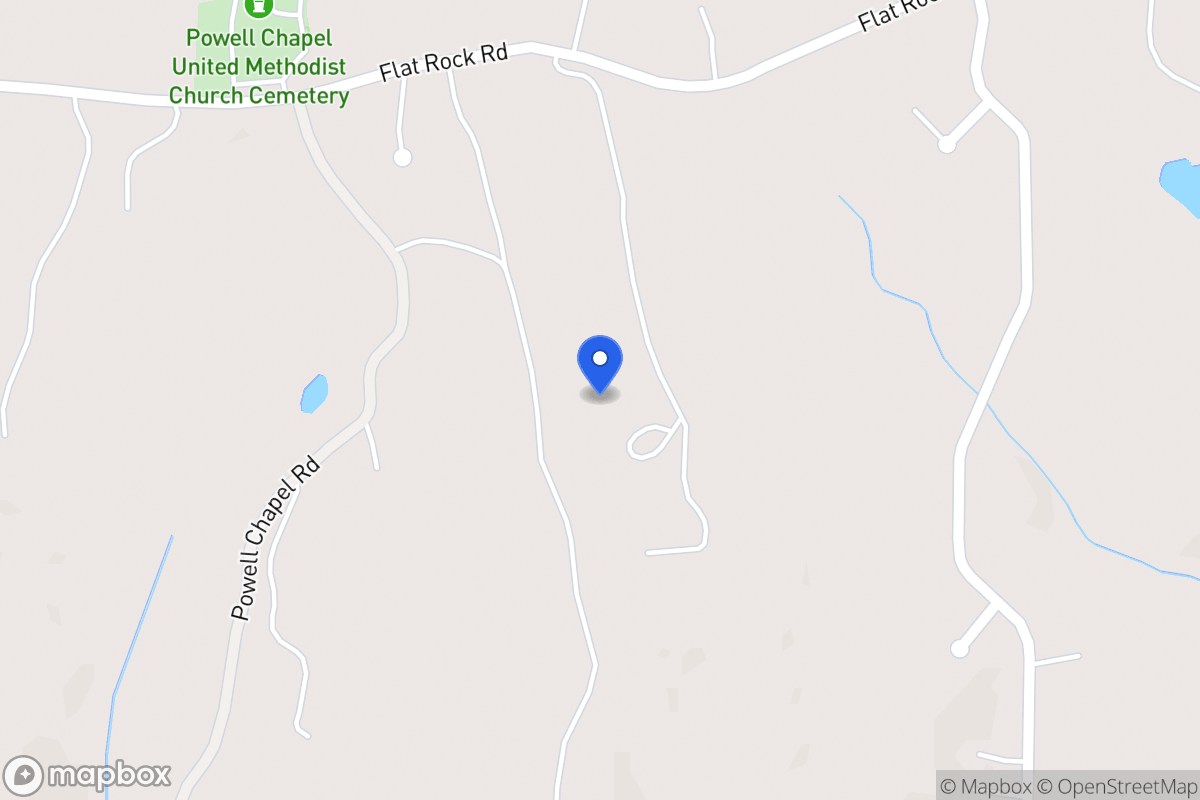 Map of 1387 Flat Rock Rd