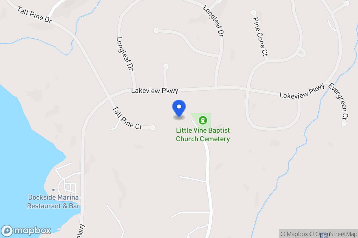 Map of 1310 Little Vine Church Rd