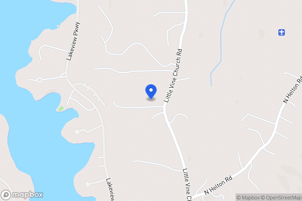 Map of 1064 Little Vine Church Rd