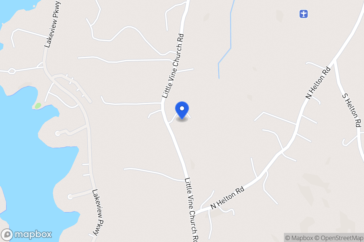 Map of 1033 Little Vine Church Rd