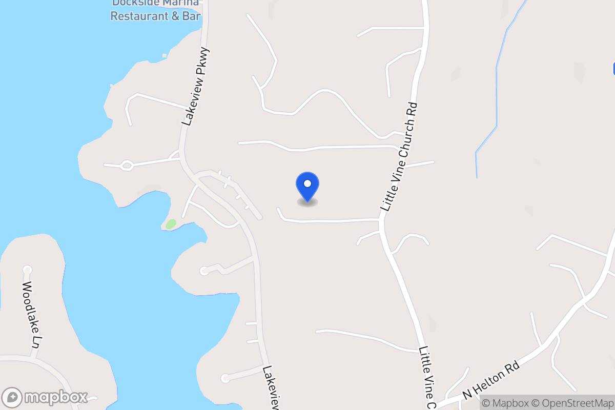 Map of 1068 Little Vine Church Rd