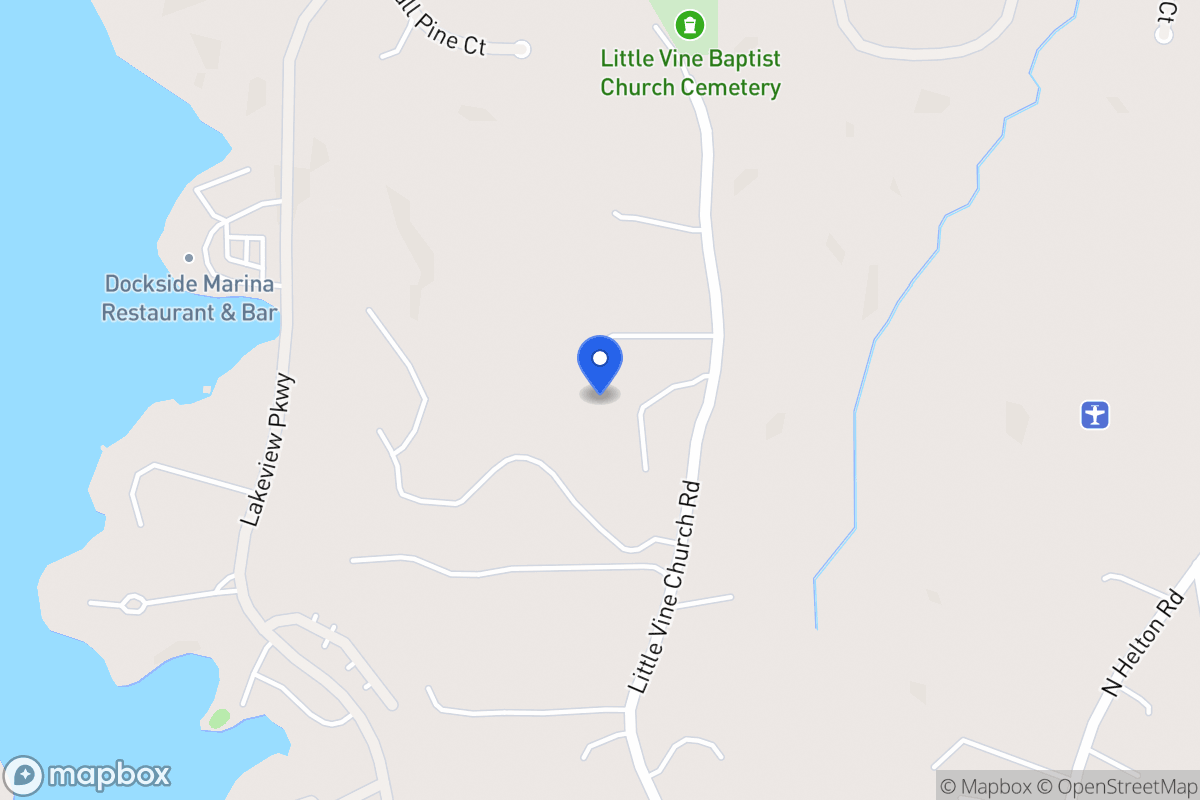 Map of 1176 Little Vine Church Rd