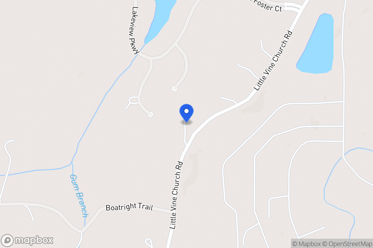 Map of 628 Little Vine Church Rd