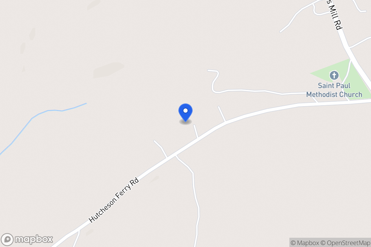 Map of 2025 Hutcheson Ferry Rd