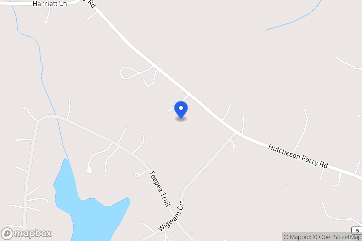 Map of 3687 Hutcheson Ferry Rd