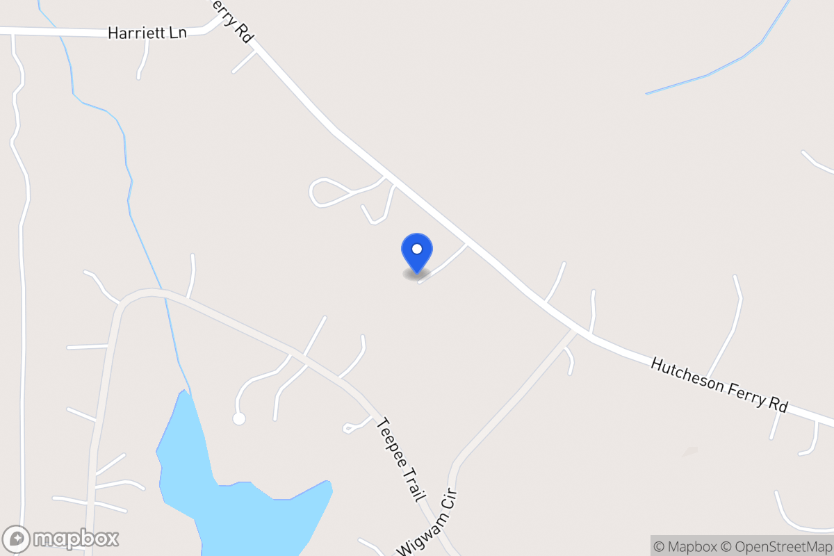 Map of 3663 Hutcheson Ferry Rd