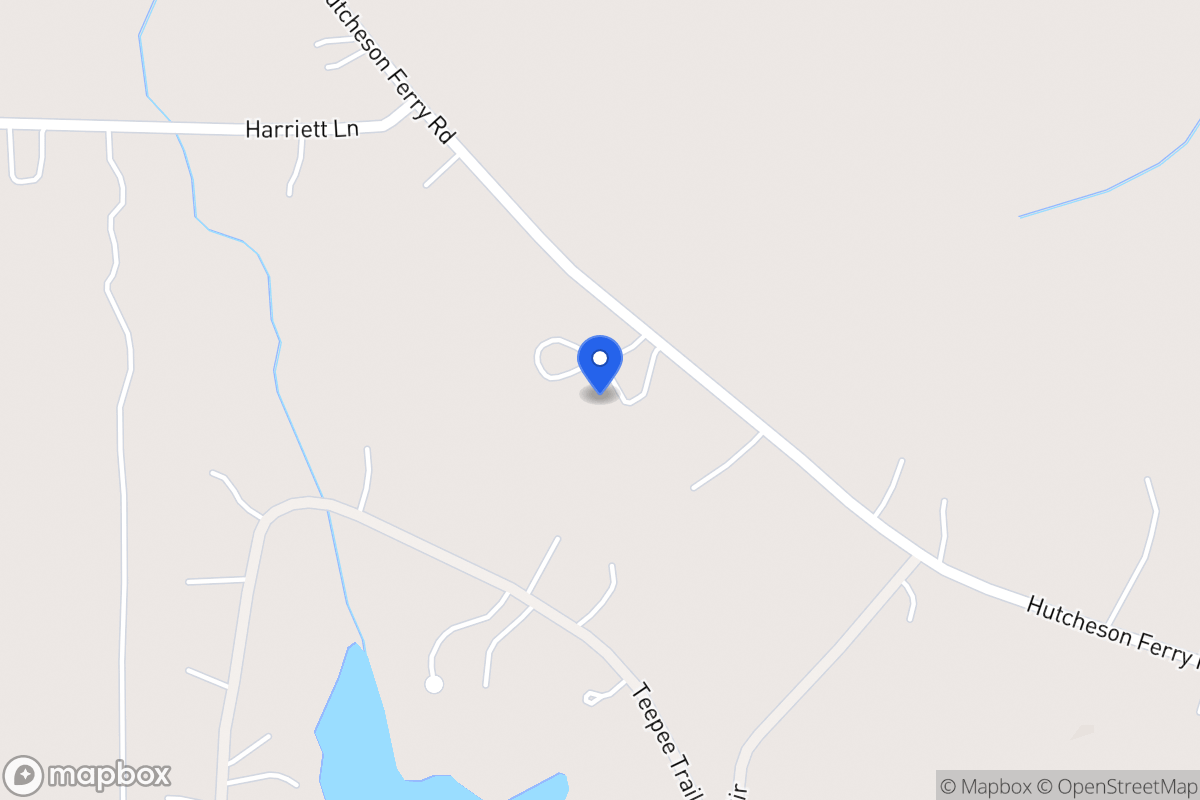 Map of 3641 Hutcheson Ferry Rd
