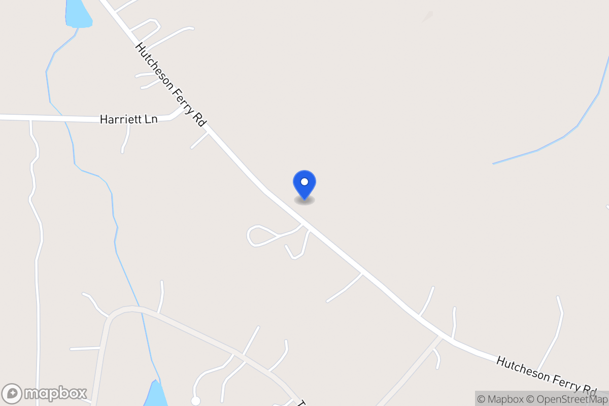 Map of 3616 Hutcheson Ferry Rd