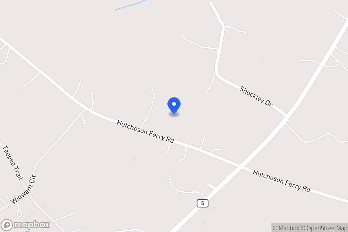 Map of 3930 Hutcheson Ferry Rd