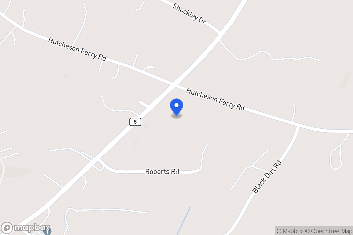 Map of 3961 Hutcheson Ferry Rd