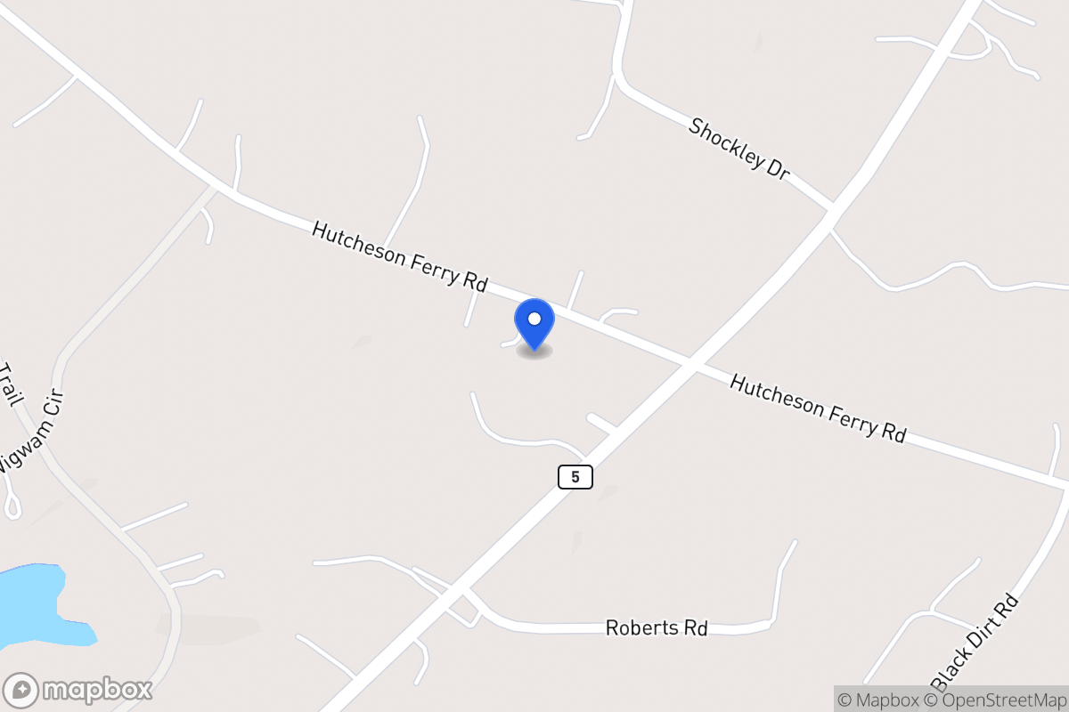 Map of 3945 Hutcheson Ferry Rd