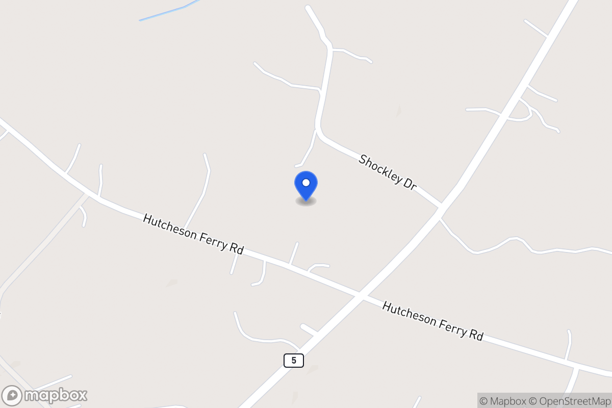 Map of 3948 Hutcheson Ferry Rd