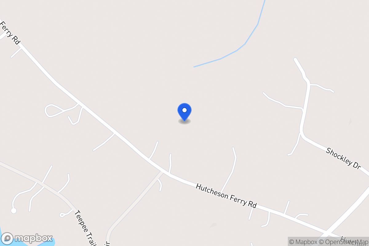 Map of 3812 Hutcheson Ferry Rd