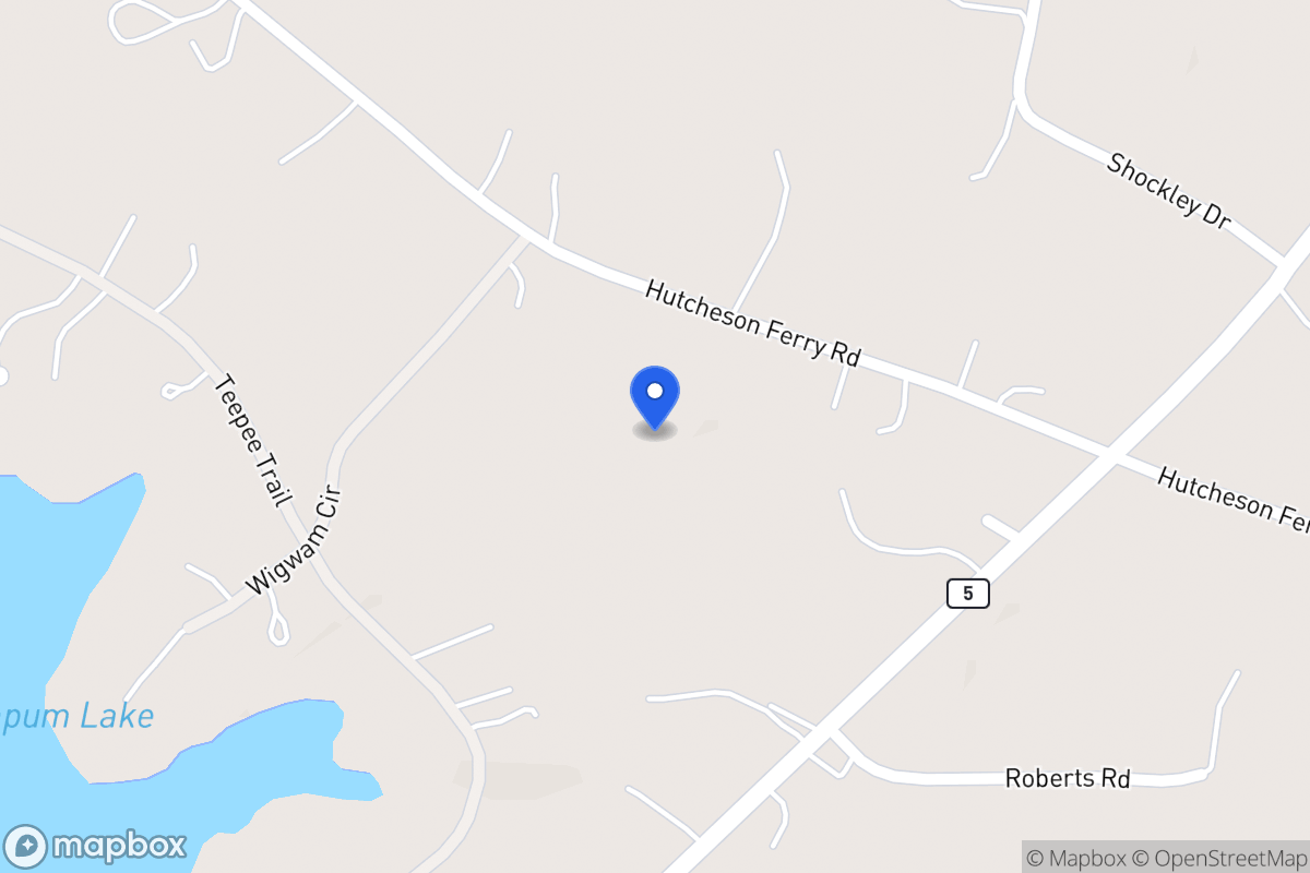 Map of 3821 Hutcheson Ferry Rd