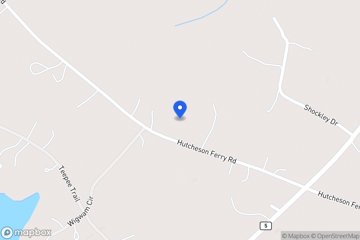 Map of 3870 Hutcheson Ferry Rd