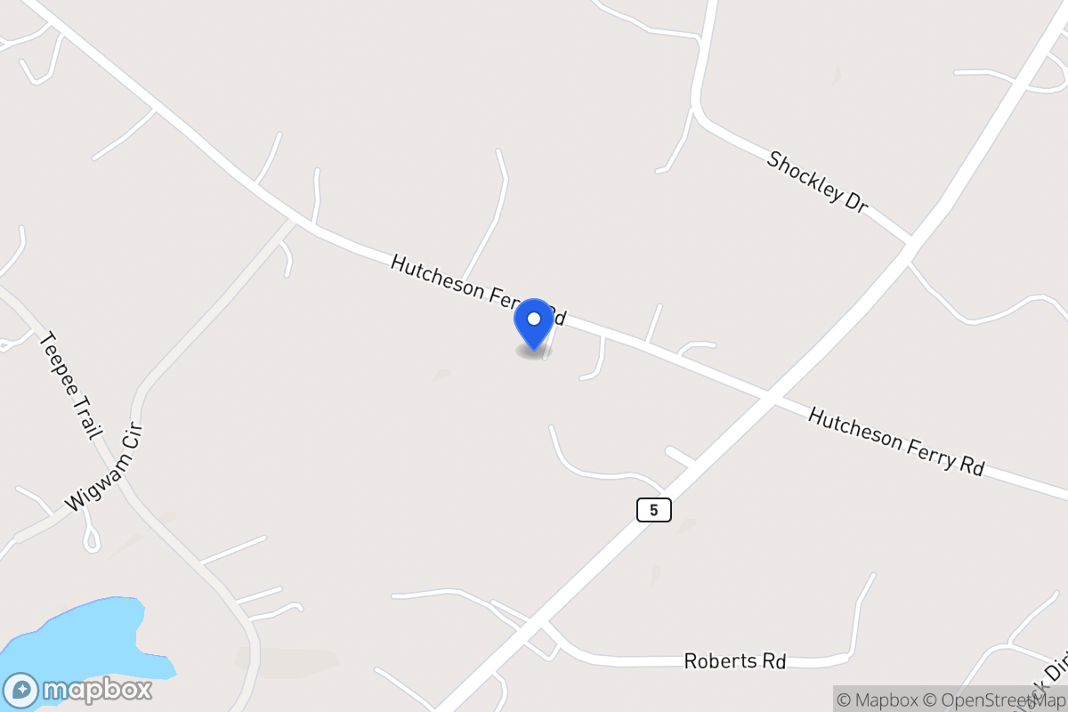 Map of 3927 Hutcheson Ferry Rd
