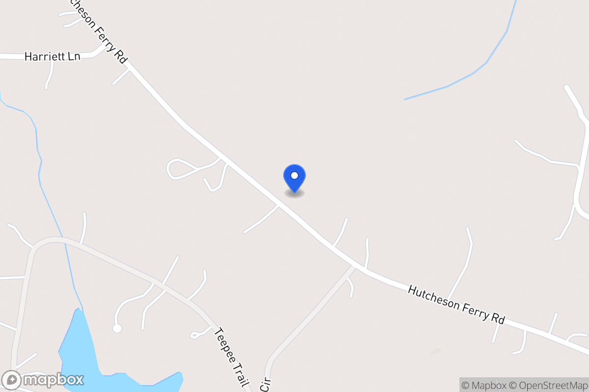 Map of 3784 Hutcheson Ferry Rd