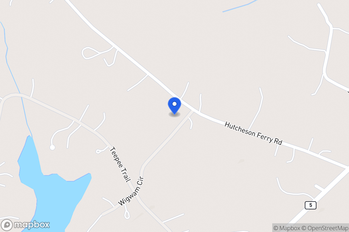Map of 3805 Hutcheson Ferry Rd