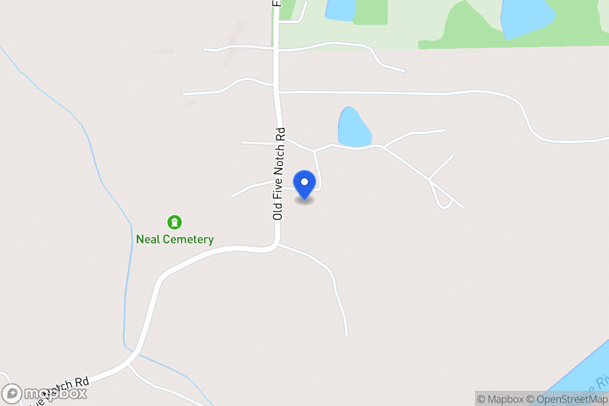 Map of 1265 Old Five Notch Rd