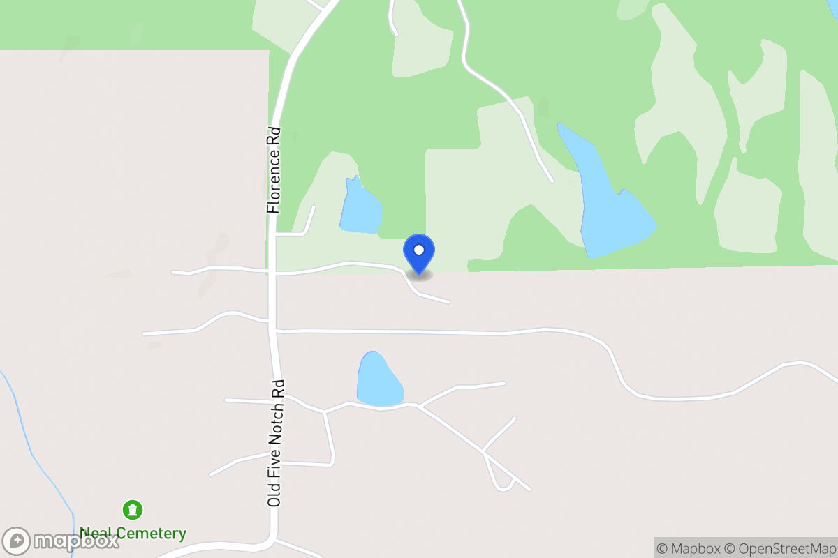 Map of 1325 Old Five Notch Rd
