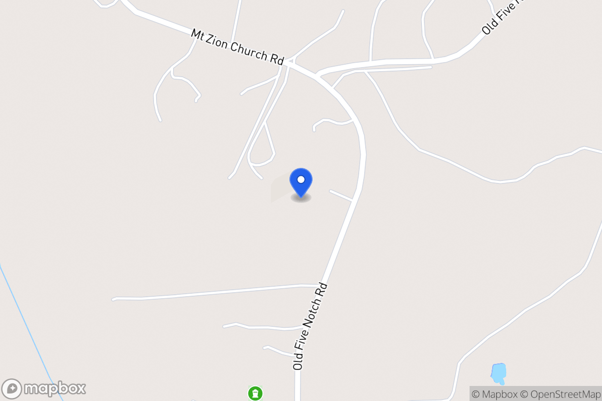Map of 736 Old Five Notch Rd