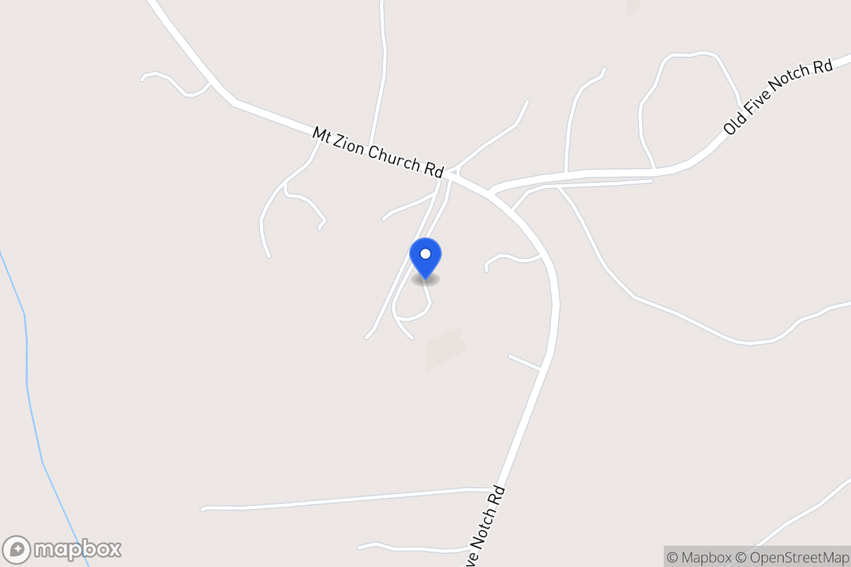 Map of 848 Old Five Notch Rd