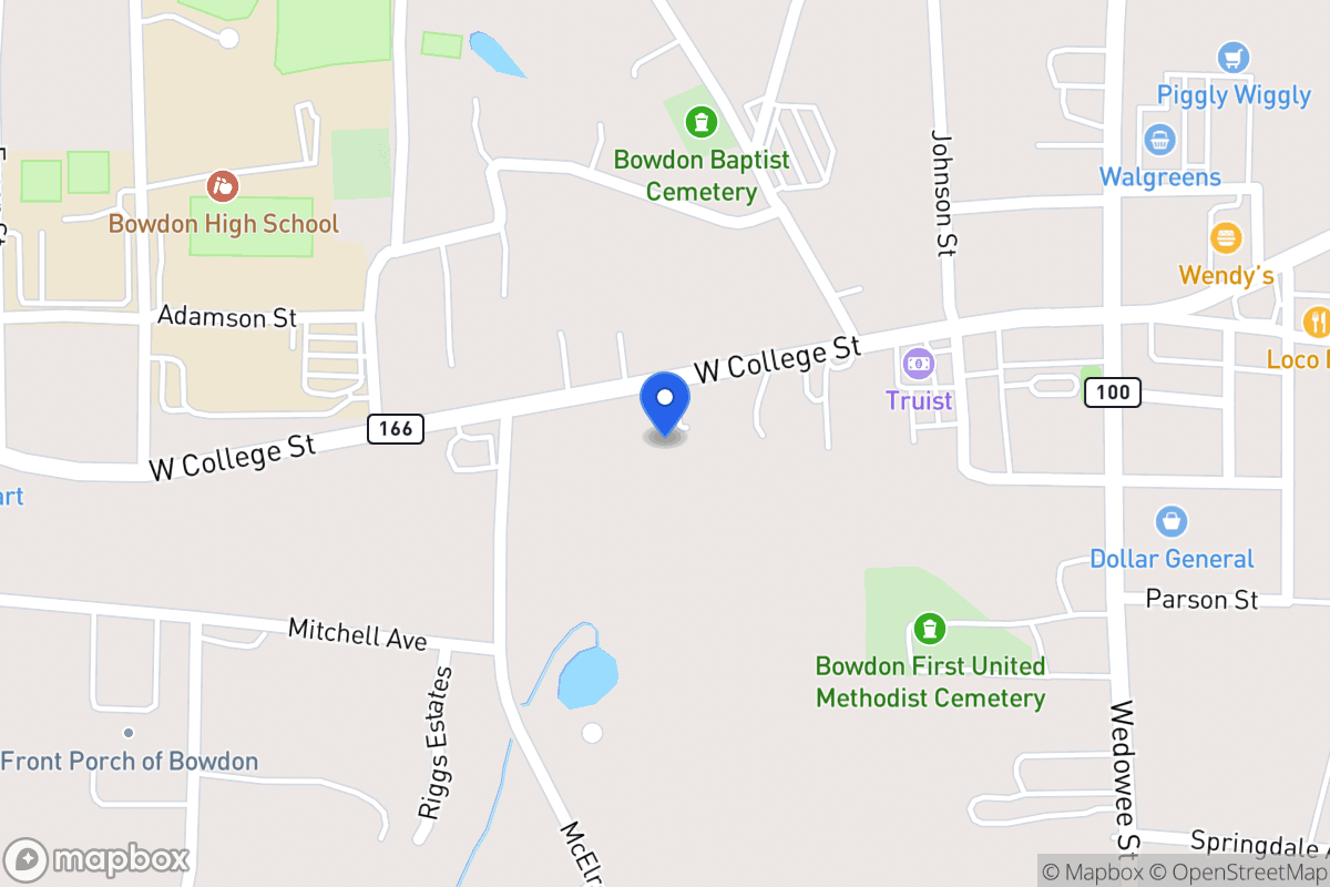 Map of 325 W College Ave