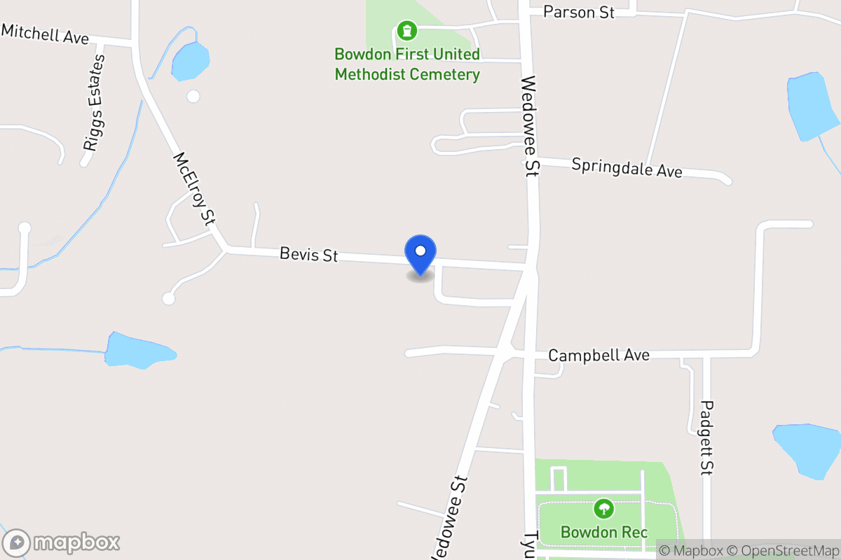 Map of 117 Bevis Cir
