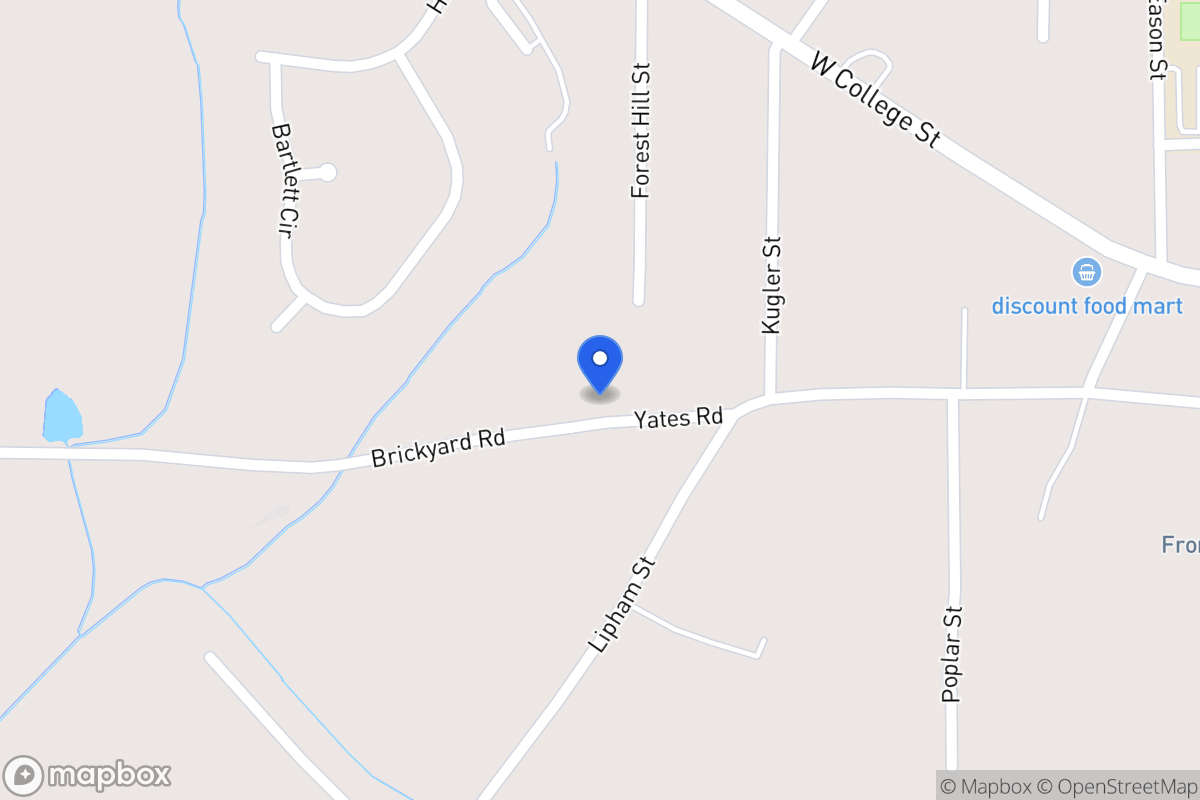 Map of 714 Yates Rd