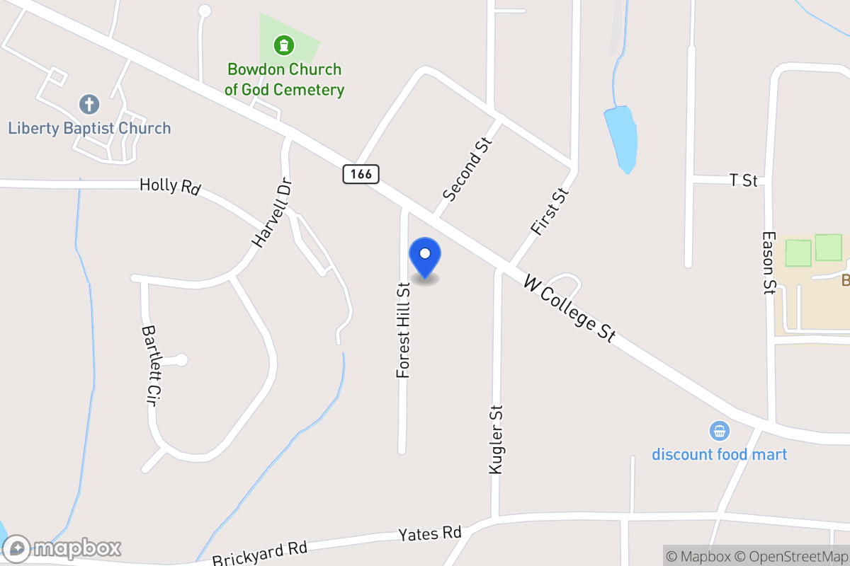 Map of 115 Forest Hill Rd