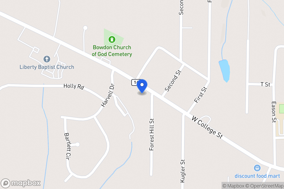 Map of 100 Forest Hill Rd