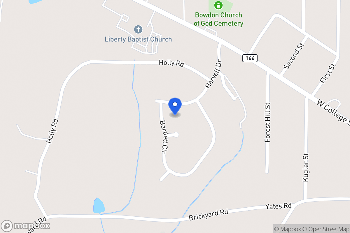 Map of 203 Harvell Dr