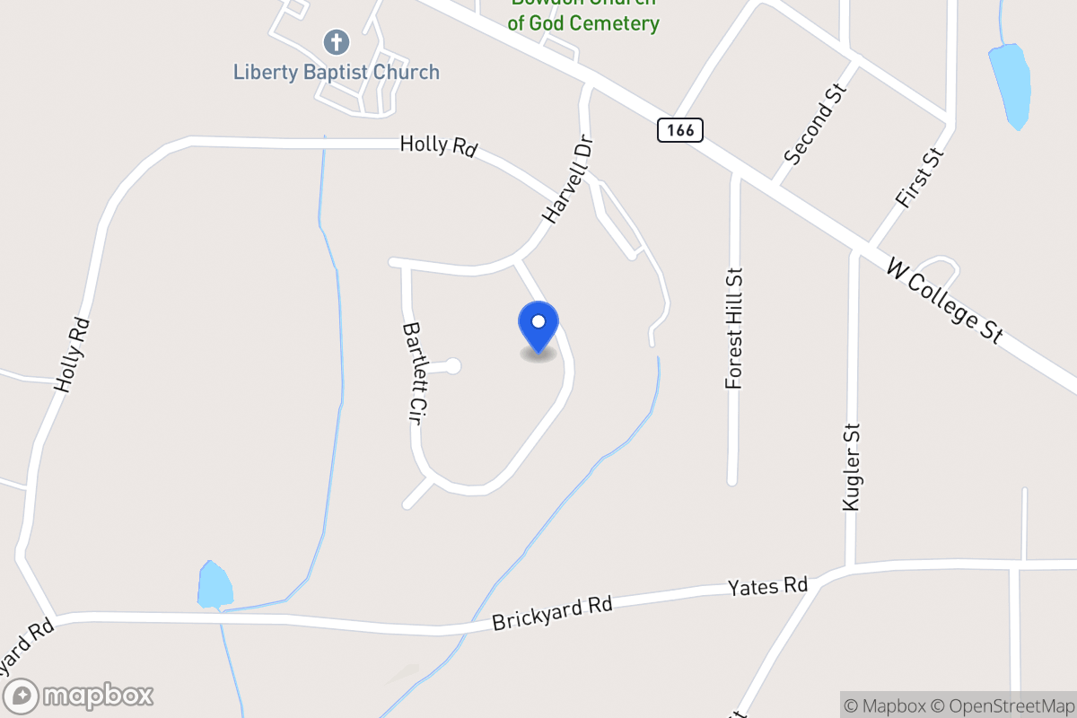 Map of Harvell Dr