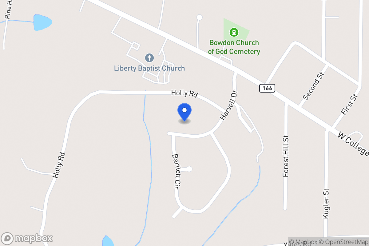 Map of 206 Harvell Dr
