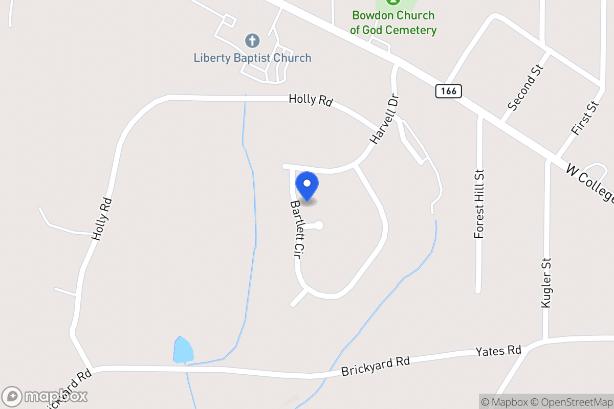 Map of 166 Bartlett Cir