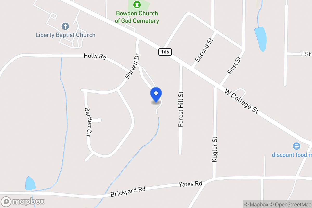 Map of 191 Harvell Dr