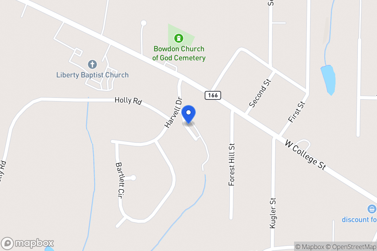 Map of 191 Harvell Rd