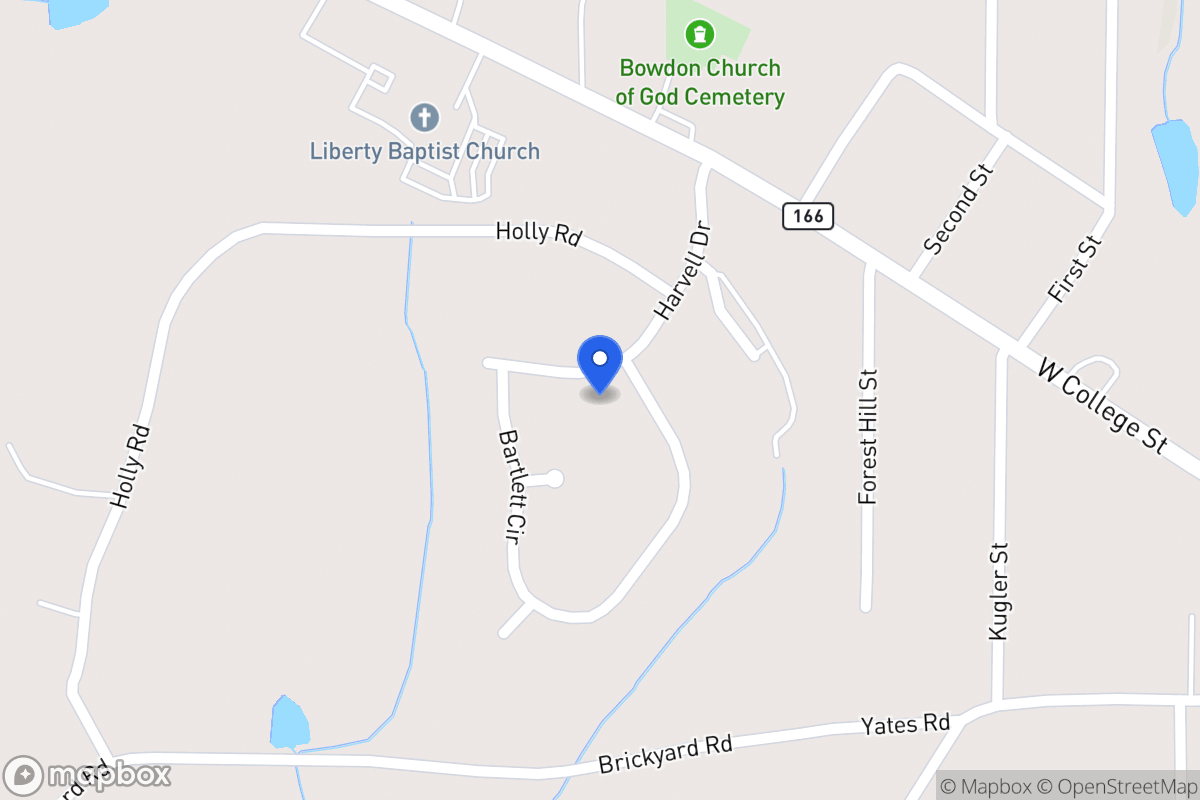 Map of 201 Harvell Dr