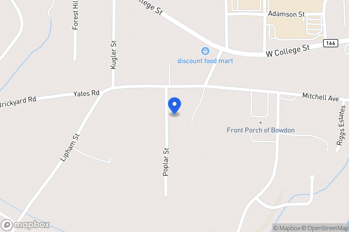 Map of 213 Poplar St